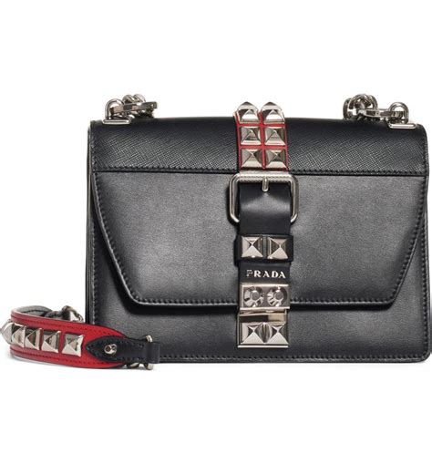 prada elektra grey studded bag|Prada handbags 2010.